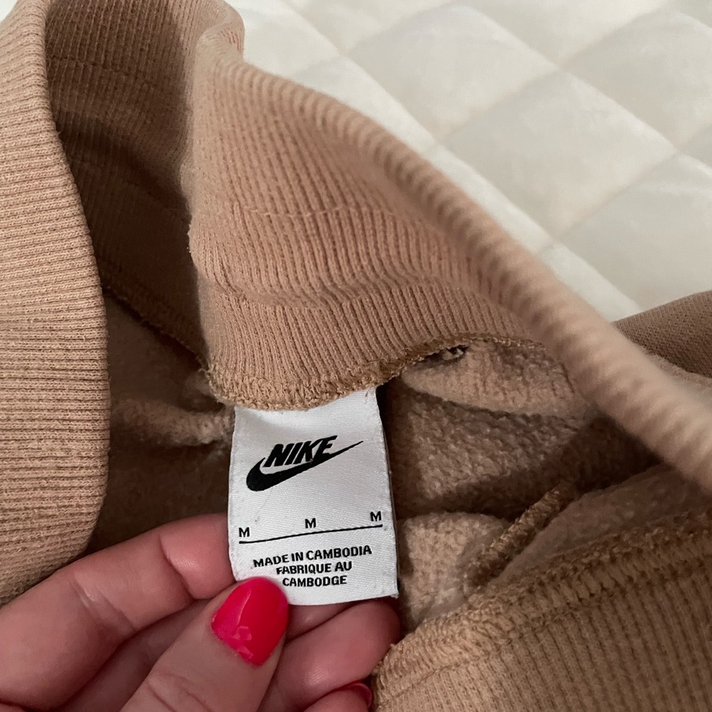 Women’s Nike Pheonix Beige Sweatpants - Picture 2 of 4